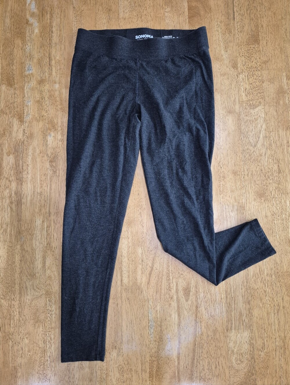 Sonoma Dark Heather Gray Knit Stretch Leggings